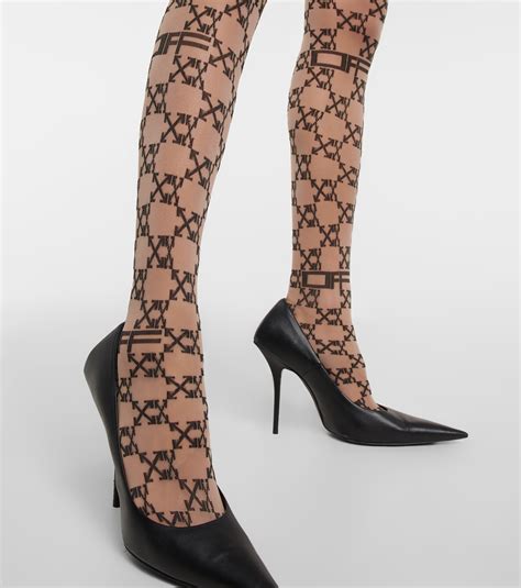 chanel monogram tights.